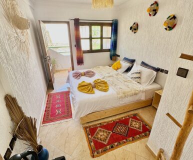 double room private bathroom natural surf house morocco