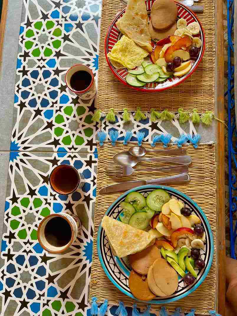 natural surf house morocco meals breakfast