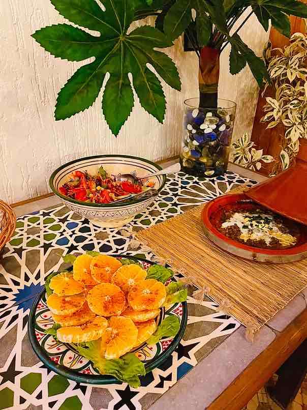 natural surf house morocco dinner meals